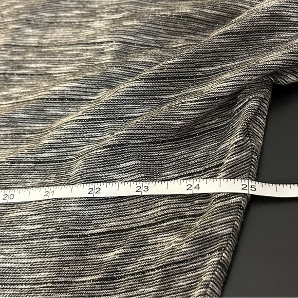 Maurice's Women's Top Shirt Metallic Silver Stripe Scrunched Sides Size Large - Picture 6 of 8